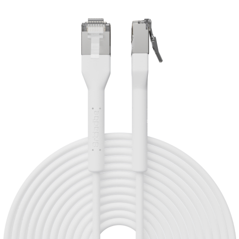 Broadbe тонкий патч-кабель 10G белый 12м