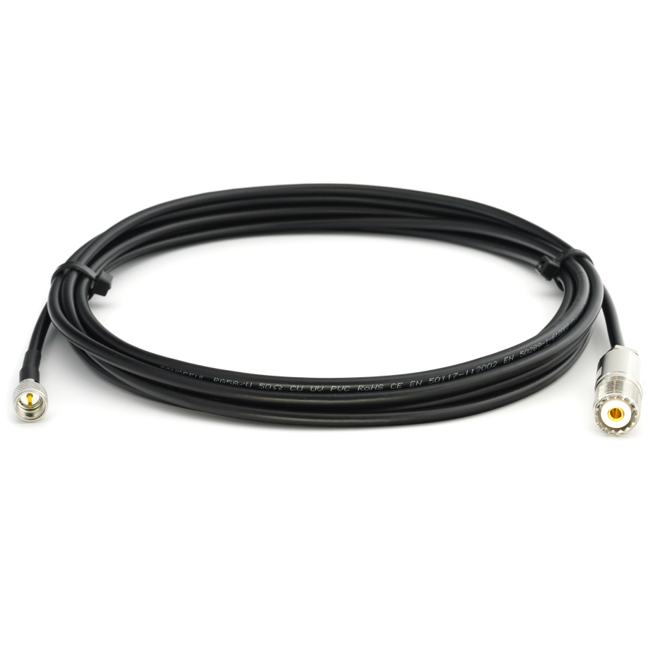 Mini UHF Male / SO239 UHF 3м RG58/U коаксиальный кабель