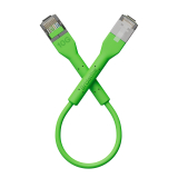 Broadbe тонкий патч-кабель 10G зеленый 0.1м