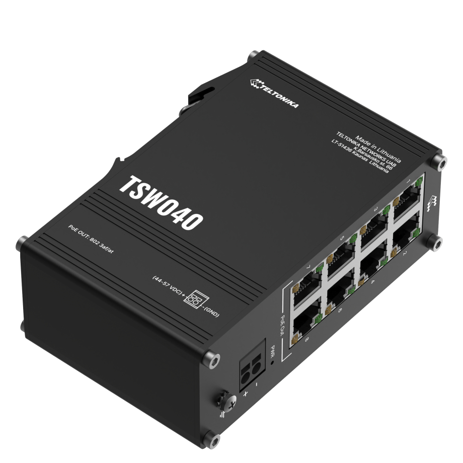 Teltonika TSW040 PoE+ коммутатор