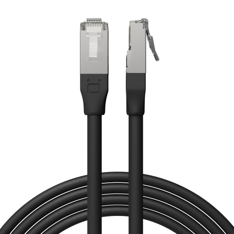 Broadbe уличный патч-корд 10G Ethernet, чёрный, 2м