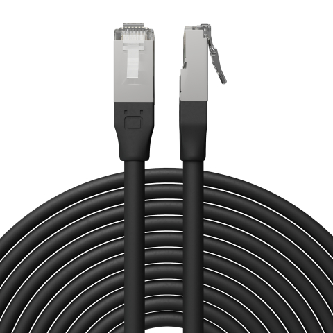 Broadbe уличный патч-корд 10G Ethernet, чёрный, 5м