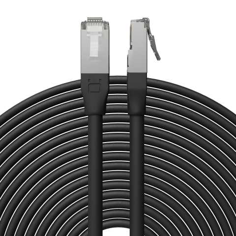 Broadbe уличный патч-корд 10G Ethernet, чёрный, 8м