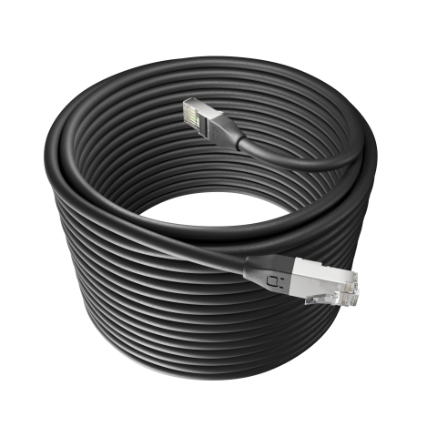 Broadbe уличный патч-корд 10G Ethernet, чёрный, 20м