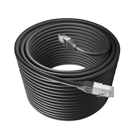 Broadbe уличный патч-корд 10G Ethernet, чёрный, 30м