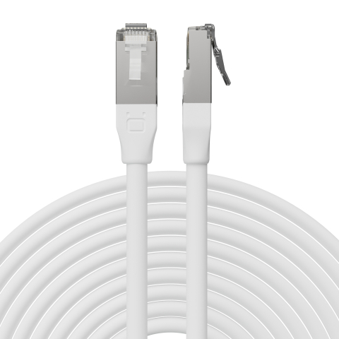 Broadbe уличный патч-корд 10G Ethernet, белый, 5м