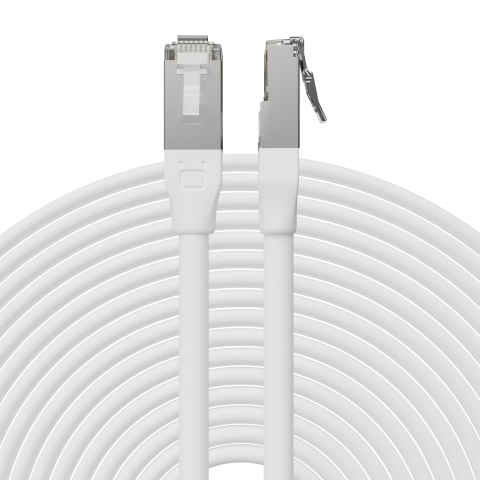Broadbe уличный патч-корд 10G Ethernet, белый, 8м