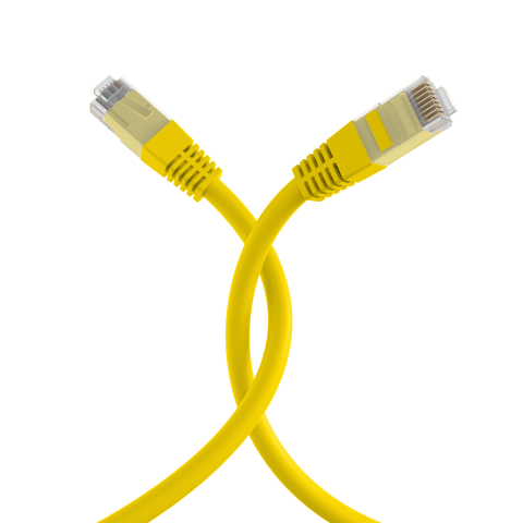 Патч-корд Cat5e 0.5м желтый
